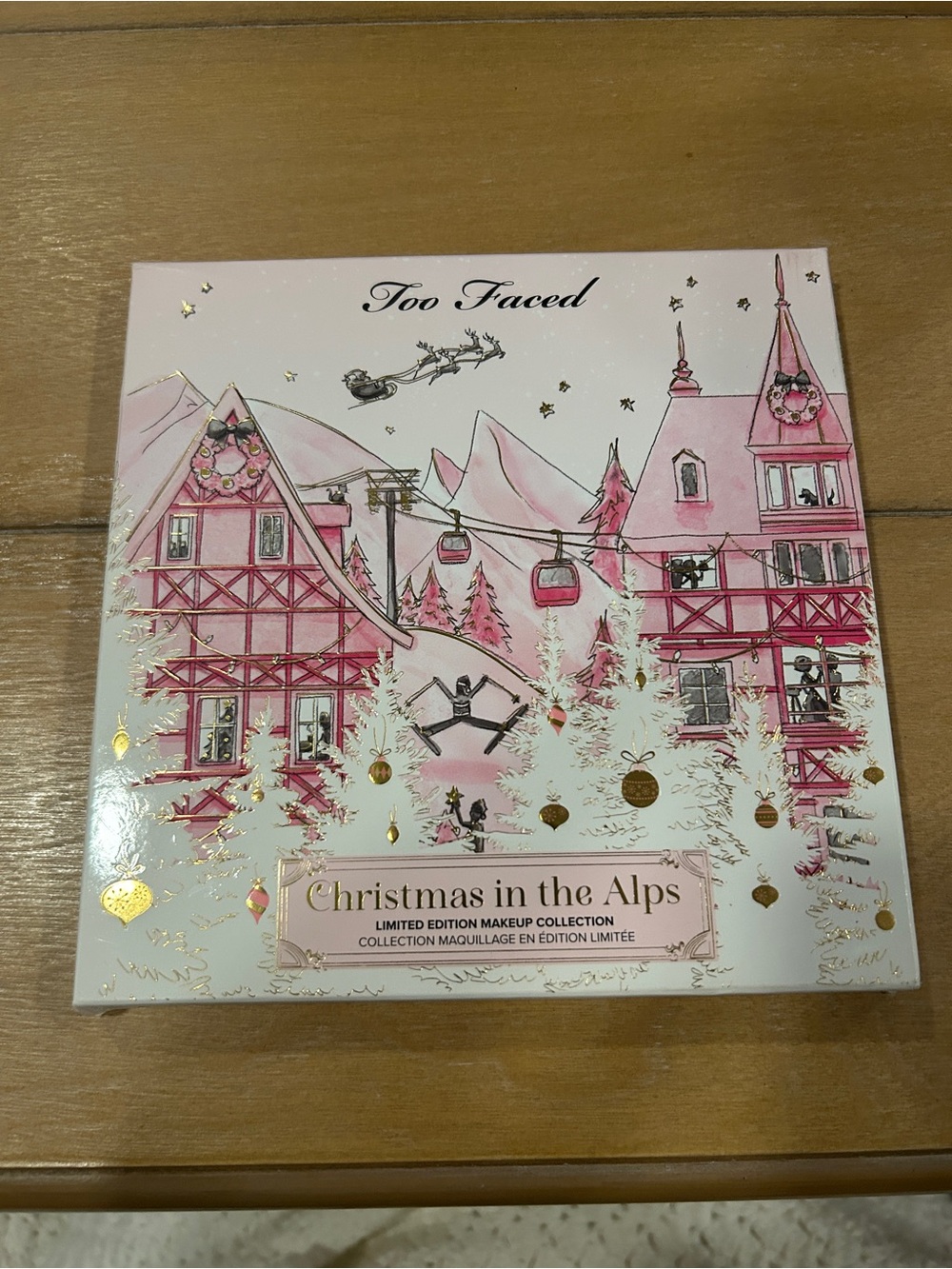 Too Faced Christmas in the Alps Eyeshadow Palette - Pink, White & Gold Accents